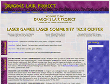 Tablet Screenshot of dragons-lair-project.com